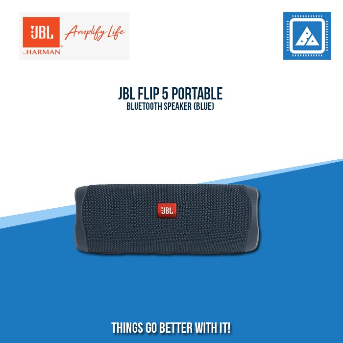 JBL FLIP 5 PORTABLE BLUETOOTH SPEAKER (BLUE)