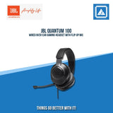 JBL QUANTUM 100 WIRED 3.5MM OVER-EAR GAMING HEADSET (BLACK)