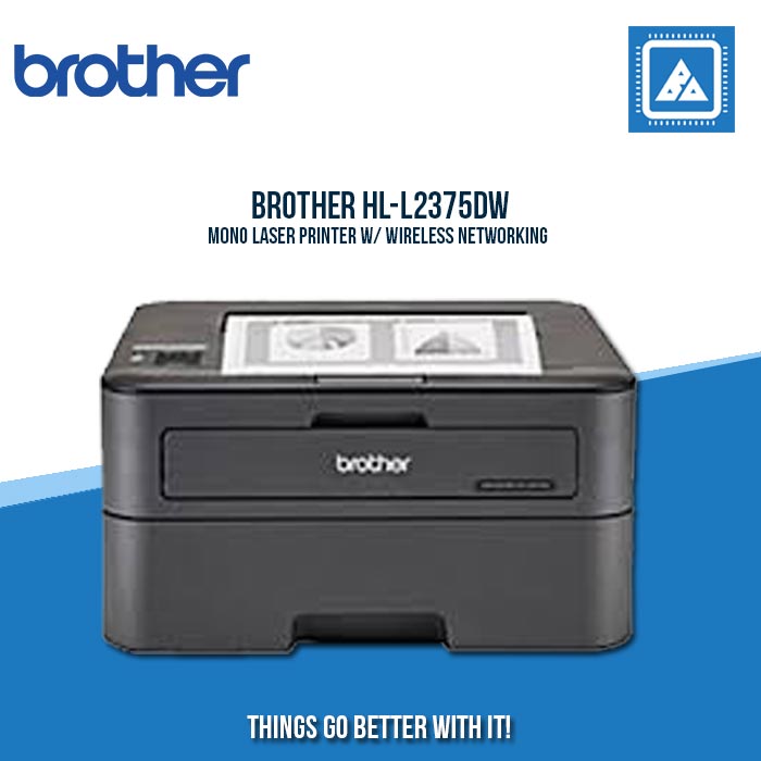 BROTHER HL-L2375DW MONO LASER PRINTER W/ WIRELESS NETWORKING