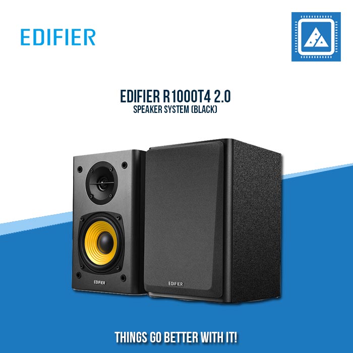 EDIFIER R1000T4 2.0 SPEAKER SYSTEM (BLACK) – BlueArm Computer Store