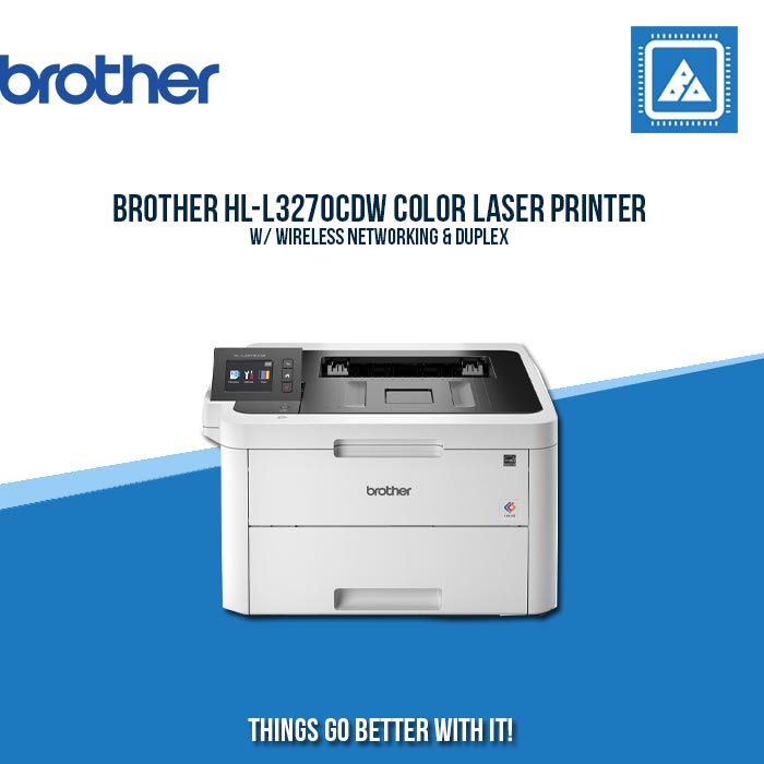 BROTHER HL-L3270CDW COLOR LASER PRINTER W/ WIRELESS NETWORKING & DUPLEX