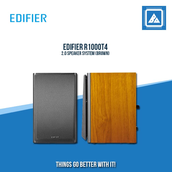EDIFIER R1000T4 2.0 SPEAKER SYSTEM (BROWN)