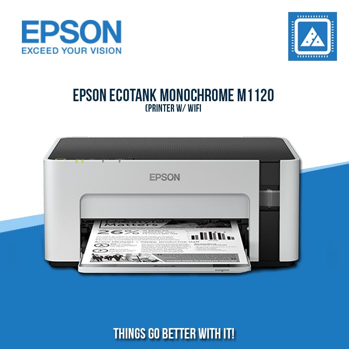 EPSON ECOTANK MONOCHROME M1120 PRINTER W/ WIFI