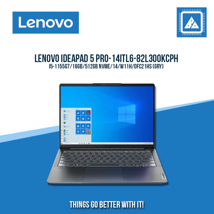 LENOVO IDEAPAD 5 PRO-14ITL6-82L300KCPH I5-1155G7 | Best for Students and Freelancers Laptop