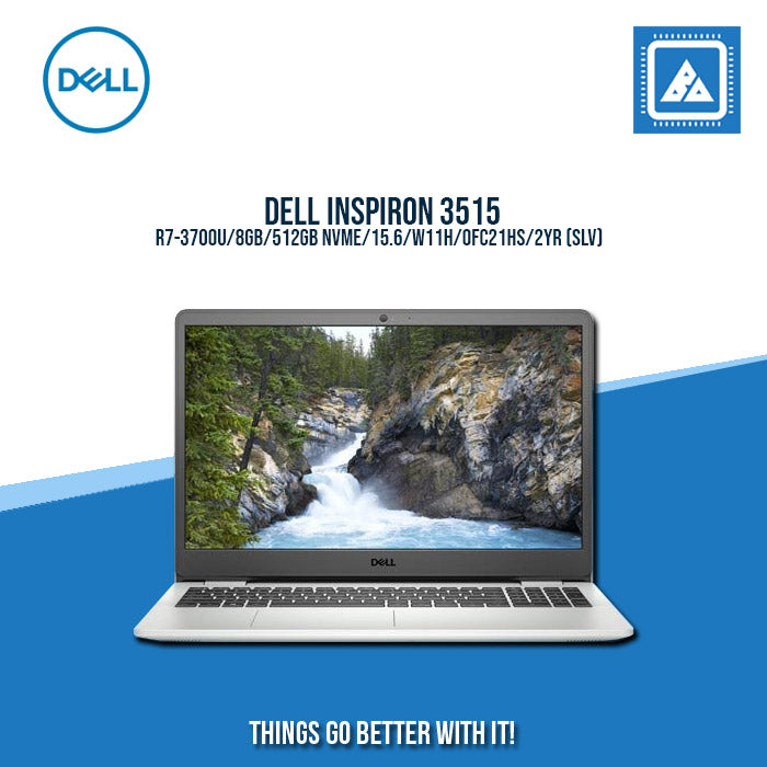 DELL INSPIRON 3515 R7-3700U AMD Radeon RX Vega 10 512GB SSD 15" FHD  W11 Best For Freelancers Laptop