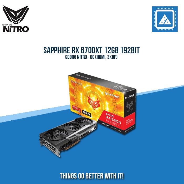 SAPPHIRE RX 6700XT 12GB 192BIT GDDR6 NITRO+ OC (HDMI, 3XDP)