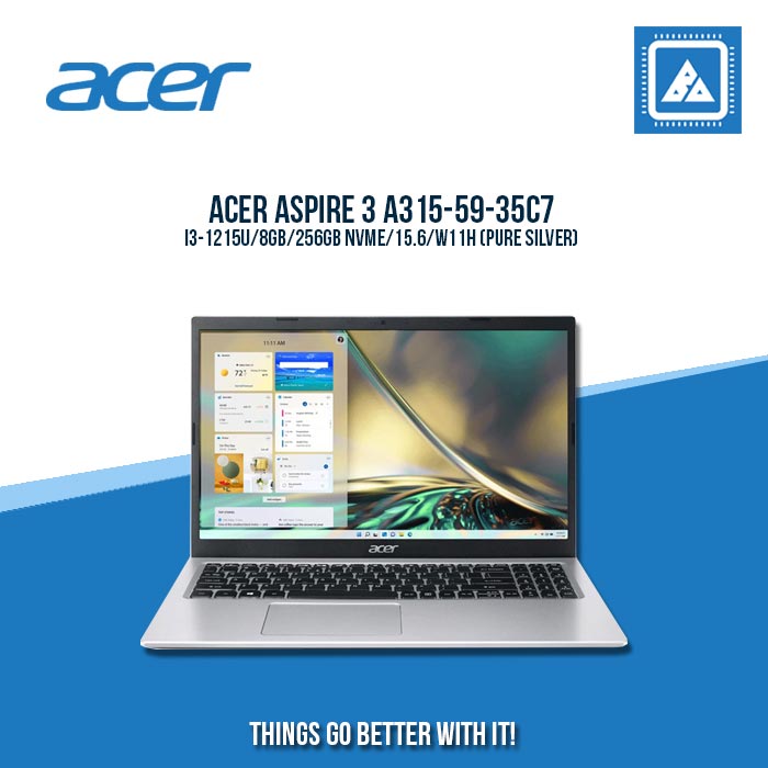 ACER ASPIRE 3 A315-59-35C7 I3-1215U/8GB/256GB NVME | BEST FOR STUDENTS LAPTOP