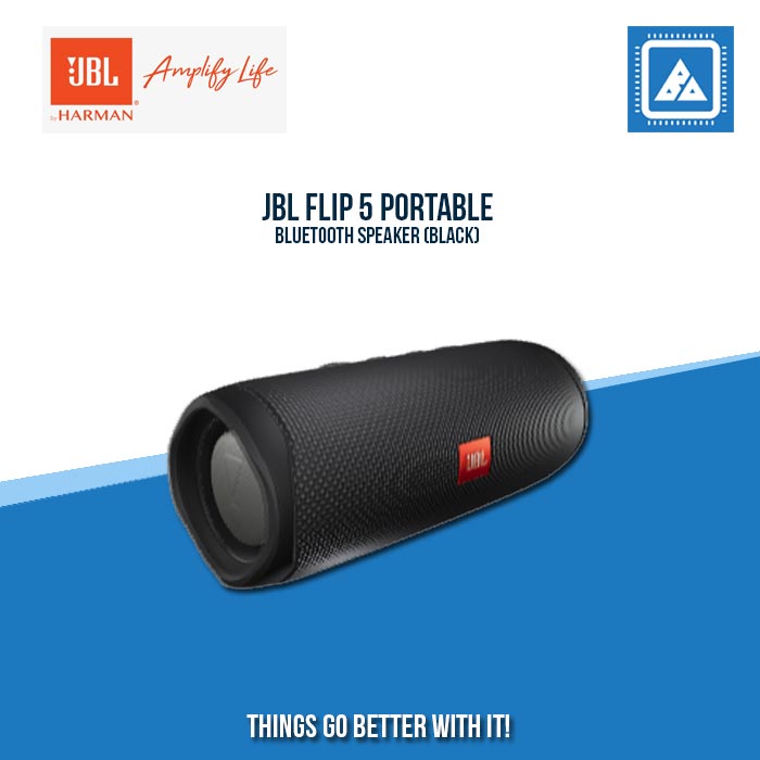 JBL FLIP 5 PORTABLE BLUETOOTH SPEAKER (BLACK)