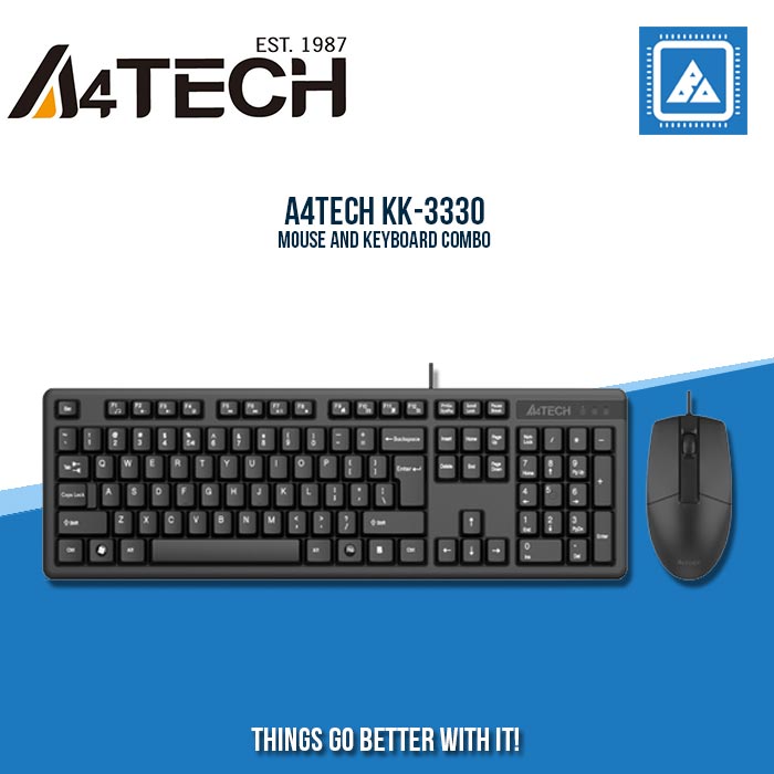 A4TECH KK-3330 KEYBOARD + MOUSE USB BLACK