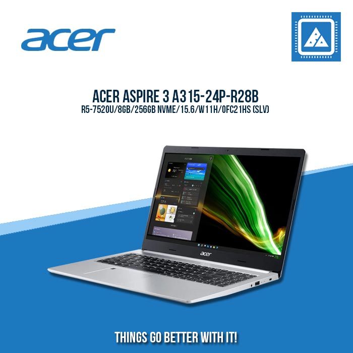 ACER ASPIRE 3 A315-24P-R28B R5-7520U/8GB/256GB NVME | BEST FOR STUDENTS AND FREELANCERS LAPTOP