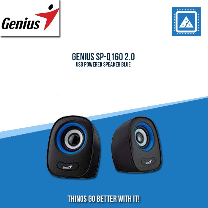 GENIUS SP-Q160 2.0 USB POWERED SPEAKER BLUE