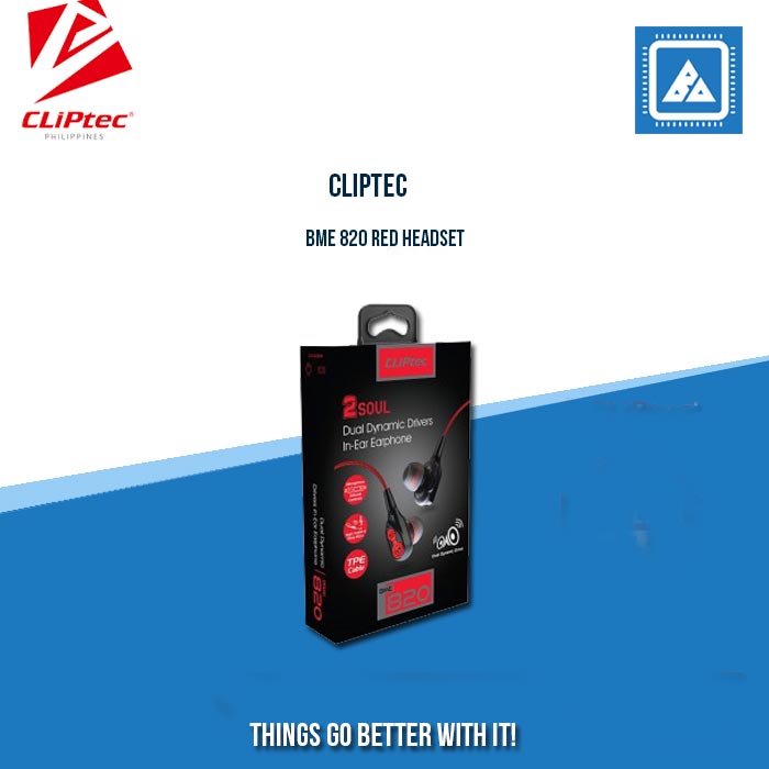 CLIPTEC BME 820 RED HEADSET