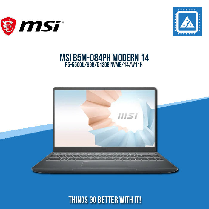 MSI B5M-084PH MODERN 14 R5-5500U Best for students and Freelancers