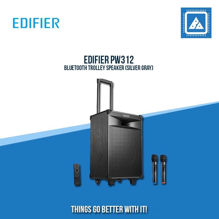EDIFIER PW312 BLUETOOTH TROLLEY SPEAKER (SILVER GRAY)