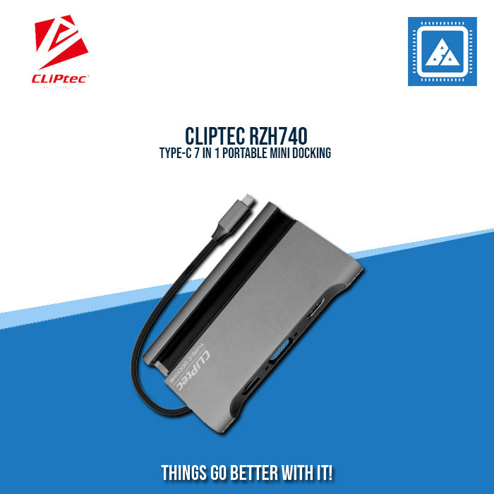CLIPTEC RZH740 TYPE-C7 IN 1 MINIDOCKING
