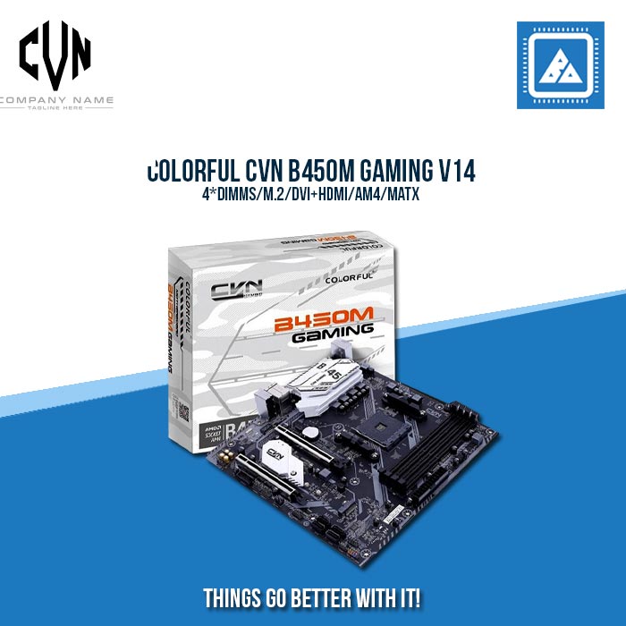 COLORFUL CVN B450M GAMING V14/4*DIMMS/M.2/DVI+HDMI/AM4/MATX