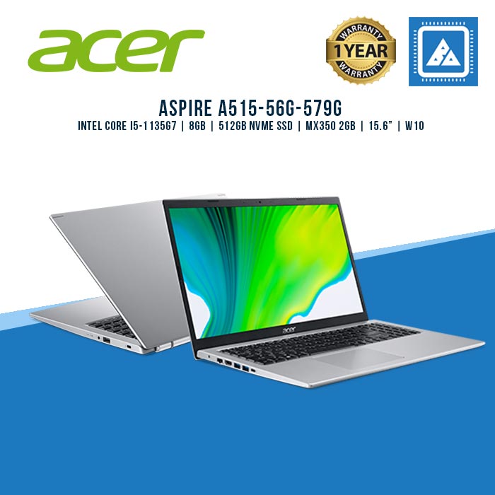 Acer Aspire 5 A515-56G-579G | 15.6in FHD IPS | Core i5-1135G7 | 8GB DDR4 | 512GB SSD | GeForce MX350 2GB | Win10
