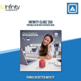 INFINITY CLUBZ 250 PORTABLE BLUETOOTH SPEAKER (RED)