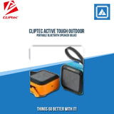 CLIPTEC ACTIVE TOUGH OUTDOOR PORTABLE BLUETOOTH SPEAKER (BLUE)