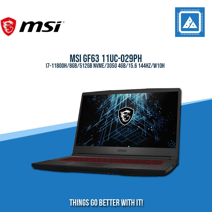 MSI GF63 11UC-029PH I7-11800H | Gaming Laptop And AutoCAD Users