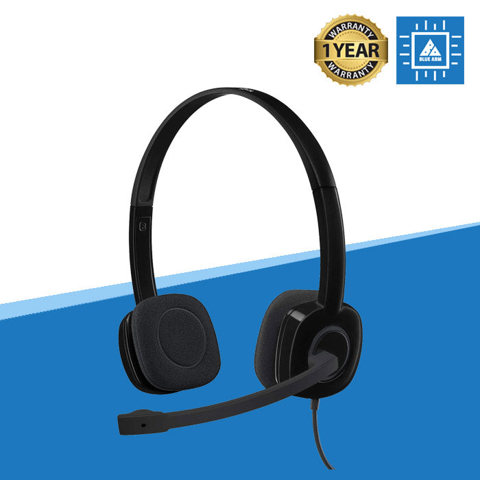 LOGITECH H151 STEREO HEADSET (BLACK)