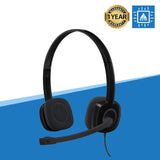 LOGITECH H151 STEREO HEADSET (BLACK)