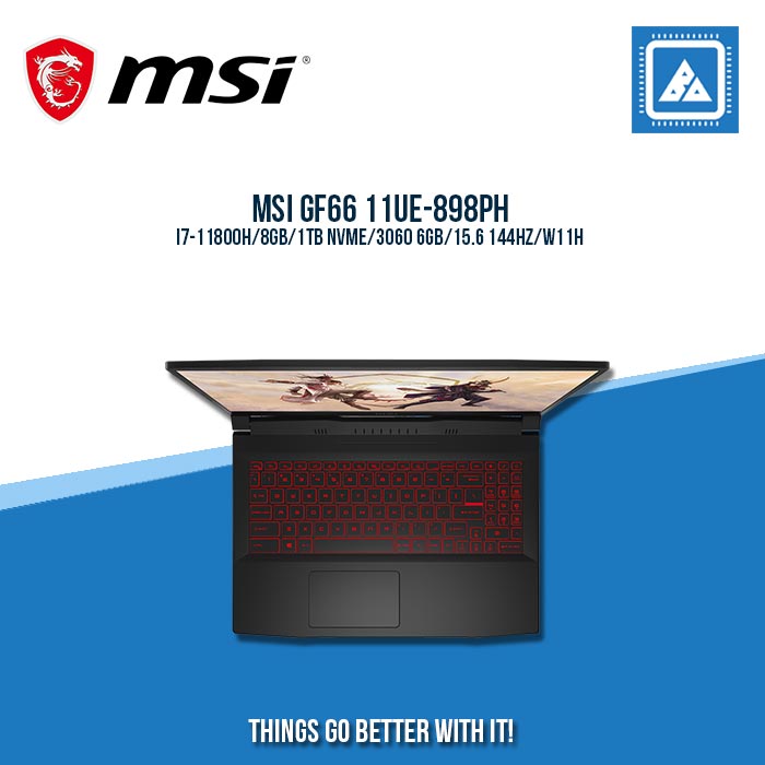 MSI GF66 11UE-898PH I7-11800H  | Gaming Laptop And AutoCAD Users