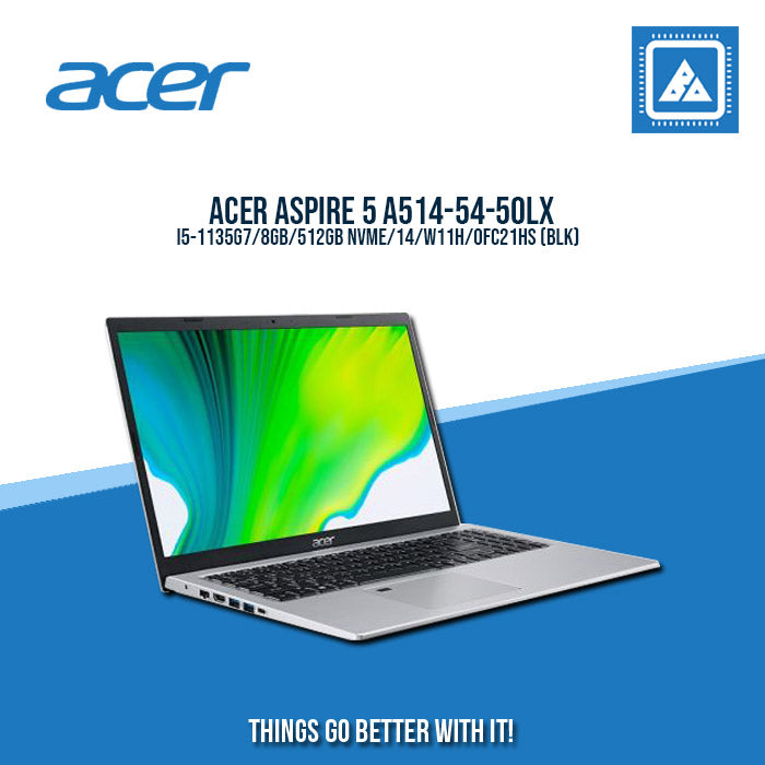 ACER ASPIRE 5 A514-54-50LX I5-1135G7  Best For Student And Freelancers  (BLK)