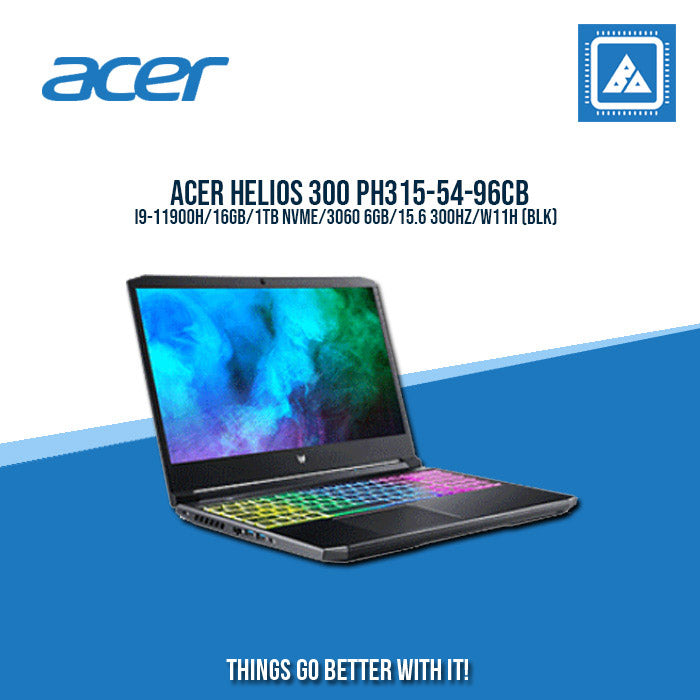 ACER HELIOS 300 PH315-54-96CB I9-11900H | Gaming Laptop And AutoCAD Users