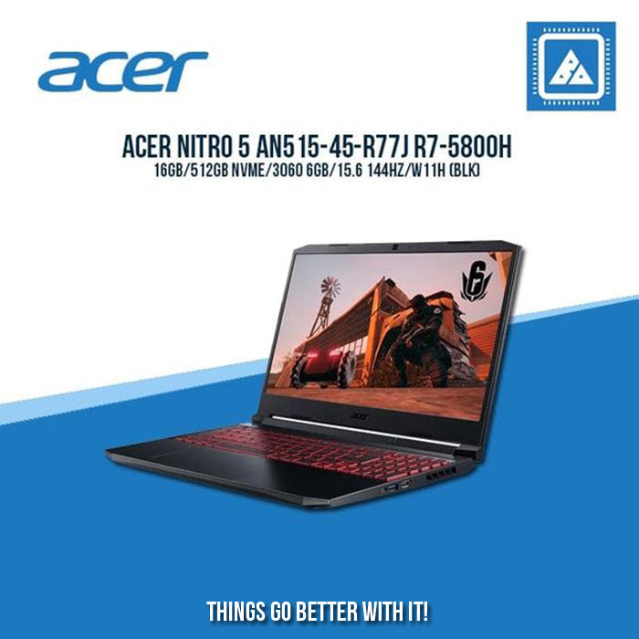 Acer Nitro 5 AN515-45-R77J - 15.6in FHD IPS 144Hz, Ryzen 7 5800H | Gaming Laptop And AutoCAD Users
