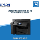 EPSON ECOTANK MONOCHROME M15140 AIO A3 PRINTER W/ WIFI, ADF, LCD TOUCHSCREEN