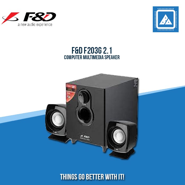 F&d f203g 2.1 multimedia hot sale speakers