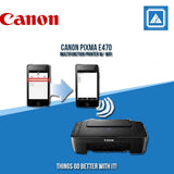CANON PIXMA E470 MULTIFUNCTION PRINTER W/ WIFI