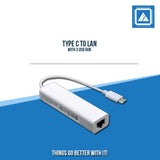 TYPE C to LAN with 3 USB Hub