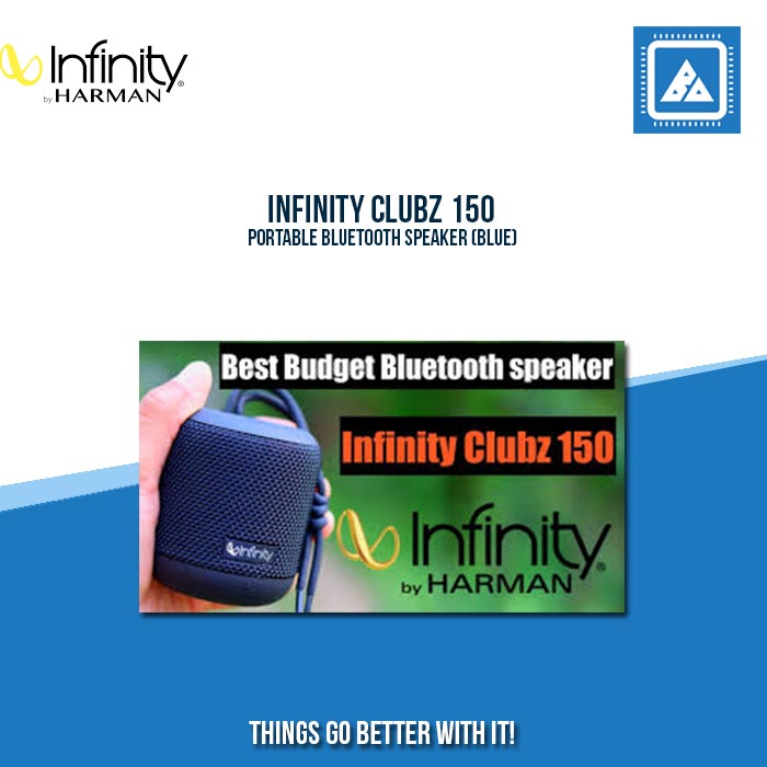 INFINITY CLUBZ 150 PORTABLE BLUETOOTH SPEAKER (BLUE)