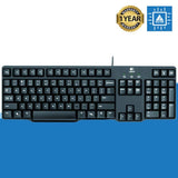 LOGITECH K100 CLASSIC PS2 KEYBOARD BLACK