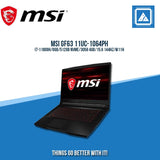 MSI GF63 11UC-1064PH I7-11800H | Gaming Laptop And AutoCAD Users