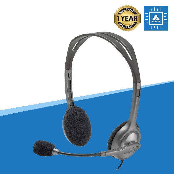 LOGITECH H110 STEREO HEADSET (BLACK)