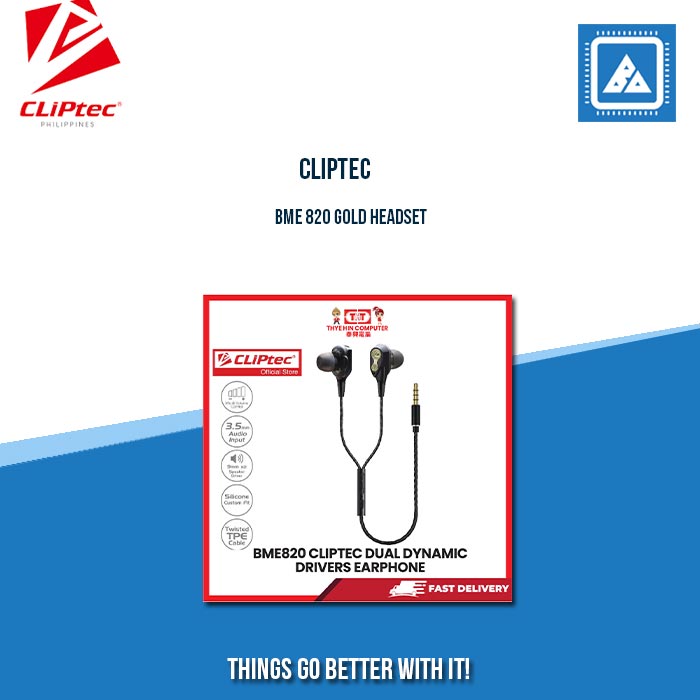CLIPTEC BME 820 GOLD HEADSET