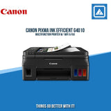 CANON PIXMA INK EFFICIENT G4010 MULTIFUNCTION PRINTER W/ WIFI & FAX