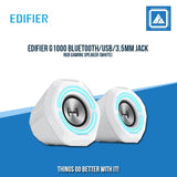 EDIFIER G1000 BLUETOOTH/USB/3.5MM JACK RGB GAMING SPEAKER (WHITE)