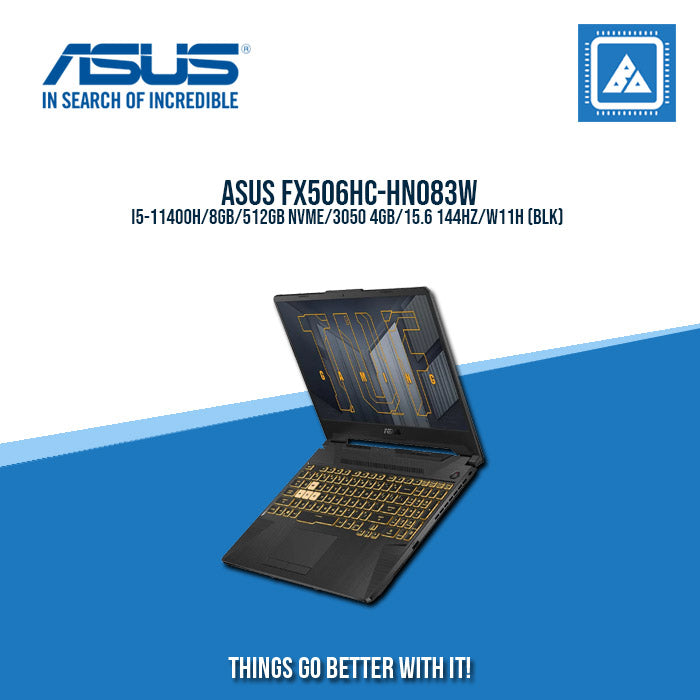 ASUS FX506HC-HN083W I5-11400H/8GB/512GB NVME/3050 4GB | BEST FOR GAMING AND AUTOCAD LAPTOP