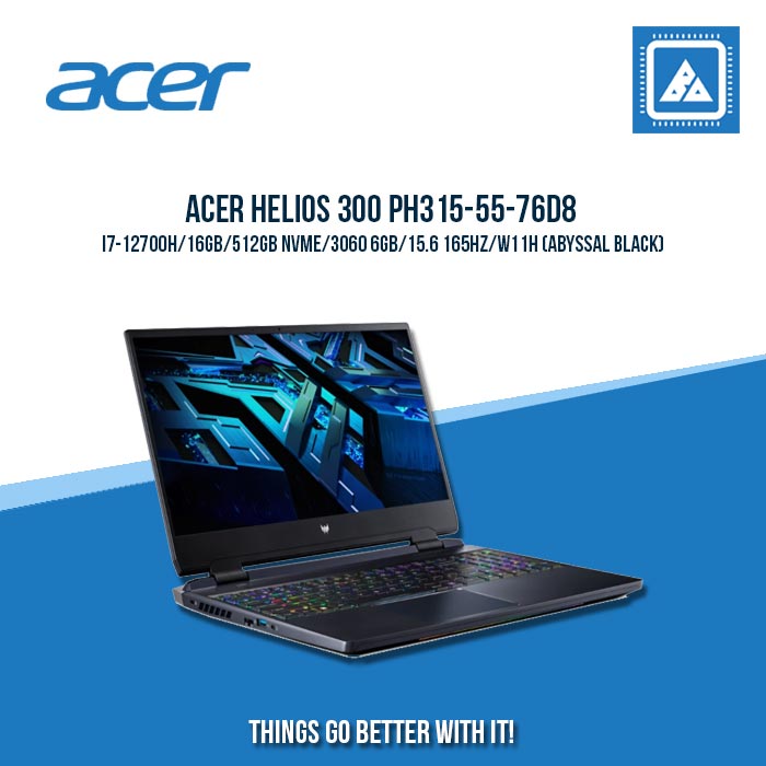 ACER HELIOS 300 PH315-55-76D8 I7-12700  | Gaming Laptop And AutoCAD Users