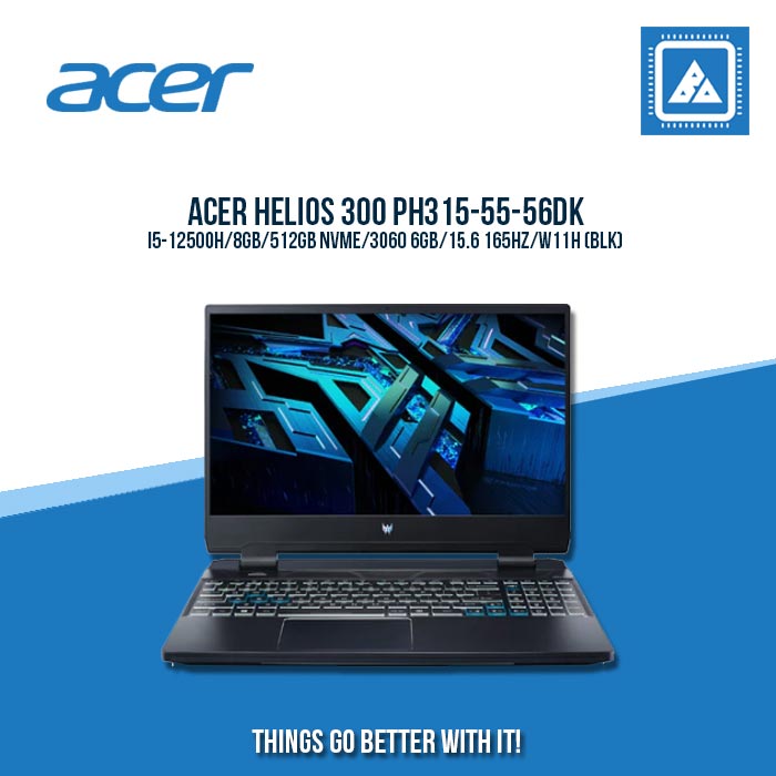 ACER HELIOS 300 PH315-55-56DK I5-12500H | Gaming Laptop And AutoCAD Users