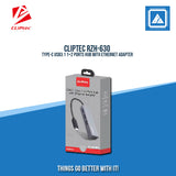 CLIPTEC RZH630 TYPE C TO LAN