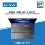 LENOVO LEGION 7-16IAX7 82TD001JPH I7-12800HX/16GB+16GB/1TB NVME/3070TI 8GB | BEST FOR GAMING AND AUTOCAD LAPTOP