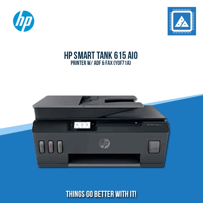 HP SMART TANK 615 AIO PRINTER W/ ADF & FAX (Y0F71A) – BlueArm Computer ...