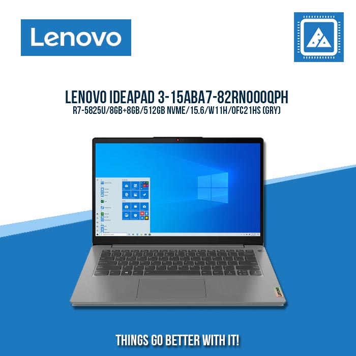 LENOVO IDEAPAD 3-15ABA7-82RN000QPH R7-5825U/8GB+8GB/512GB NVME | BEST FOR STUDENTS AND FREELANCERS LAPTOP
