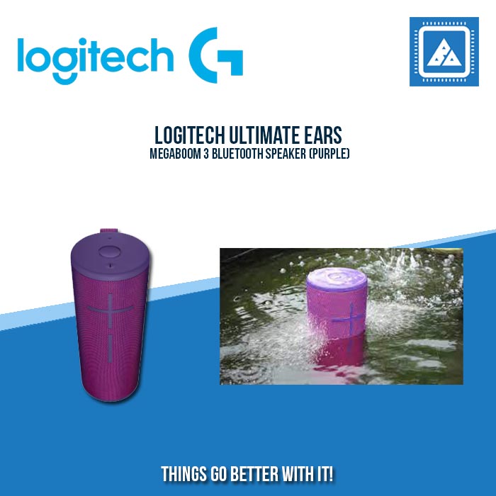 Parlante logitech ultimate ears megaboom 3 bt ultraviolet purple - Vipe  Accesorios y Tecnologia