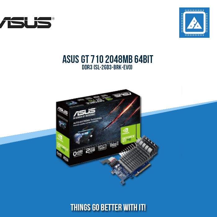 ASUS GT 710 2048MB 64BIT DDR3 (SL-2GD3-BRK-EVO)